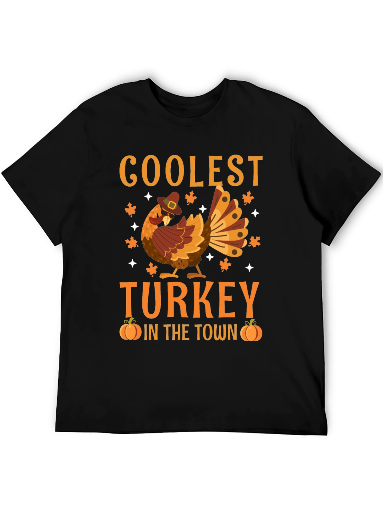 Coolest Turkey in Town Thanksgiving Graphic Tee