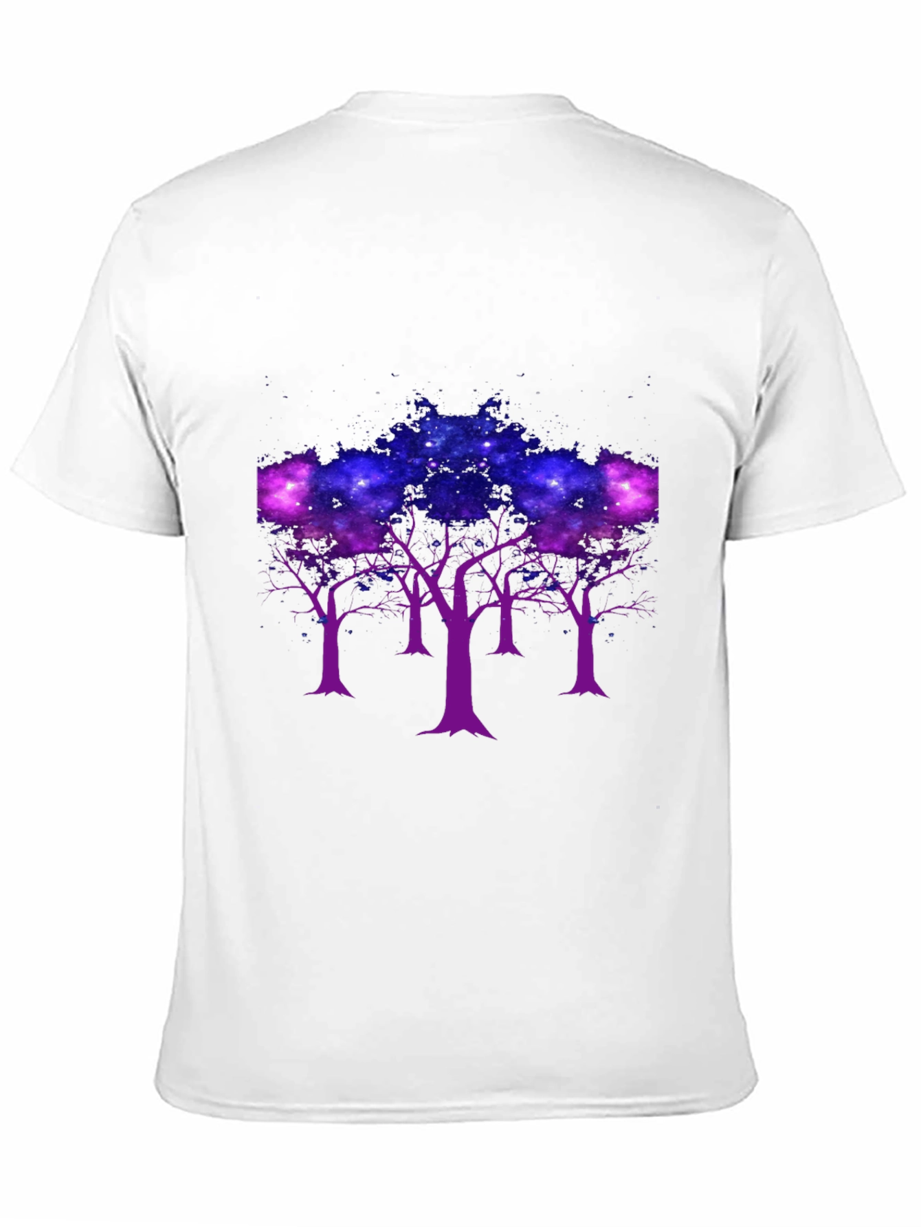 Galaxy Trees Graphic Tee - Black