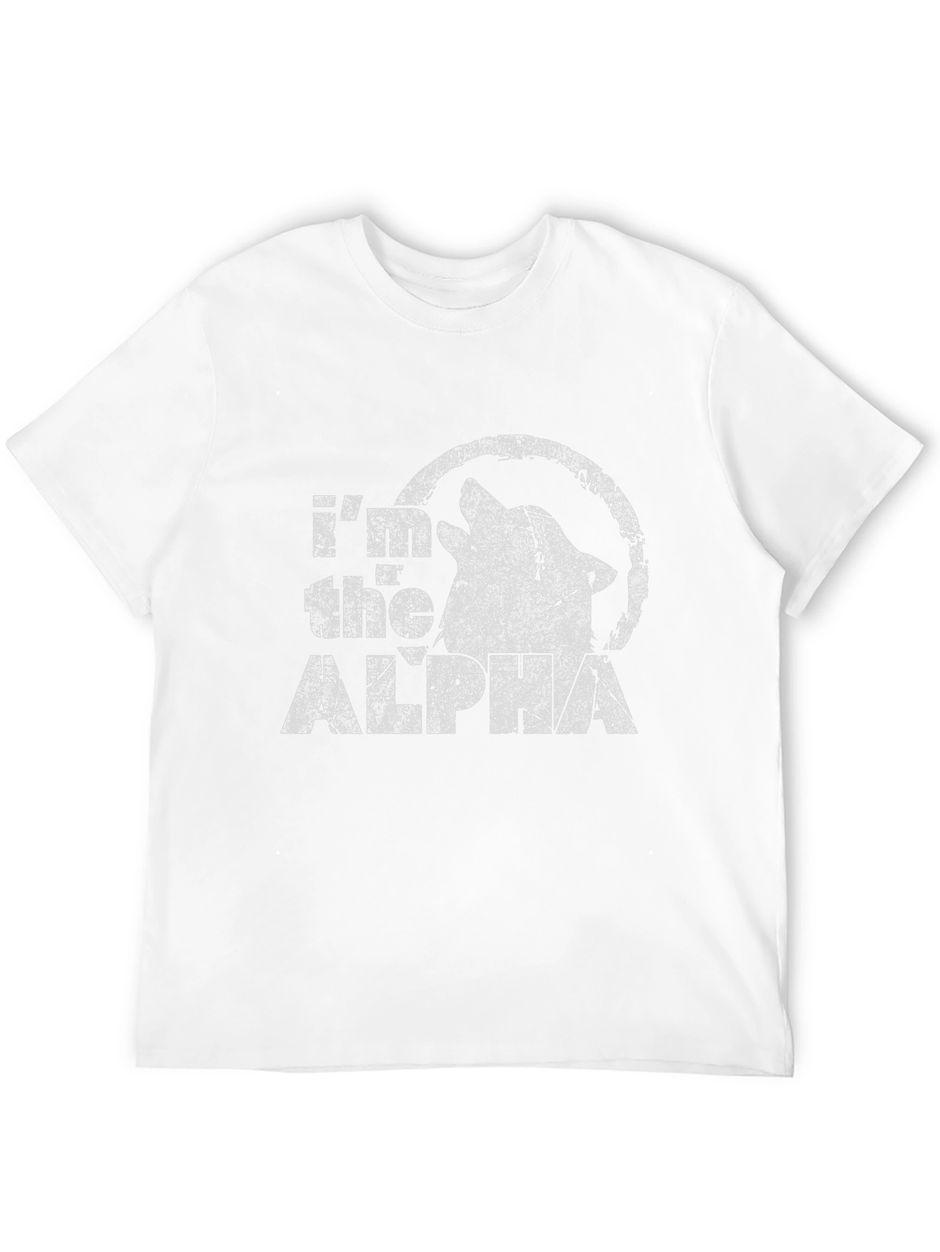 Im the Alpha Wolf T-Shirt - Distressed Graphic Tee