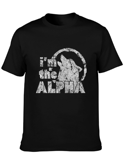 Im the Alpha Wolf T-Shirt - Distressed Graphic Tee