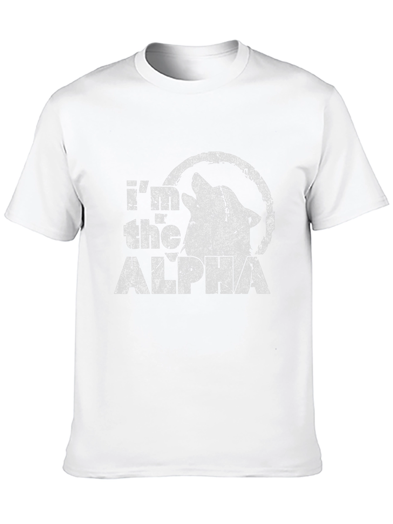Im the Alpha Wolf T-Shirt - Distressed Graphic Tee