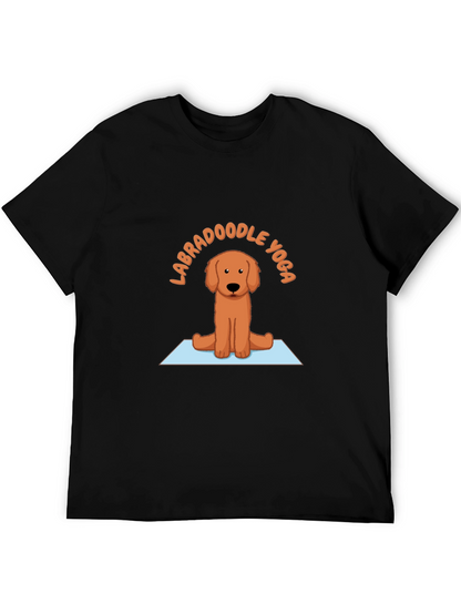 Labradoodle Yoga T-Shirt - Meditating Dog Tee