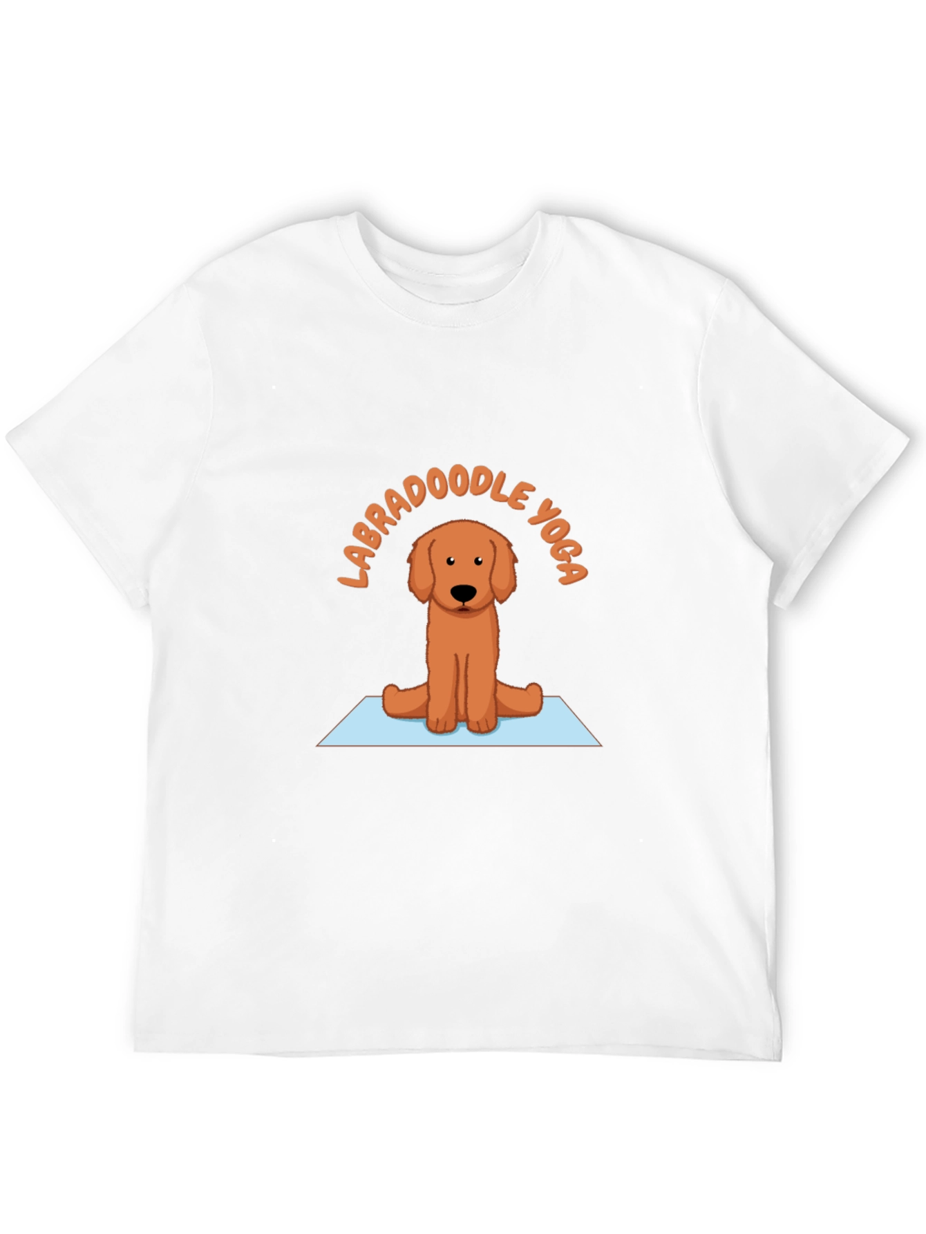 Labradoodle Yoga T-Shirt - Meditating Dog Tee