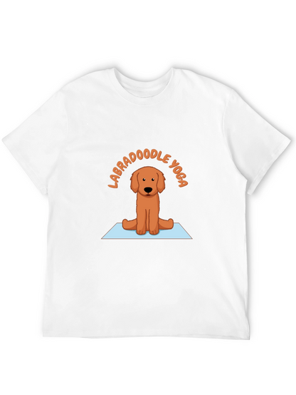Labradoodle Yoga T-Shirt - Meditating Dog Tee