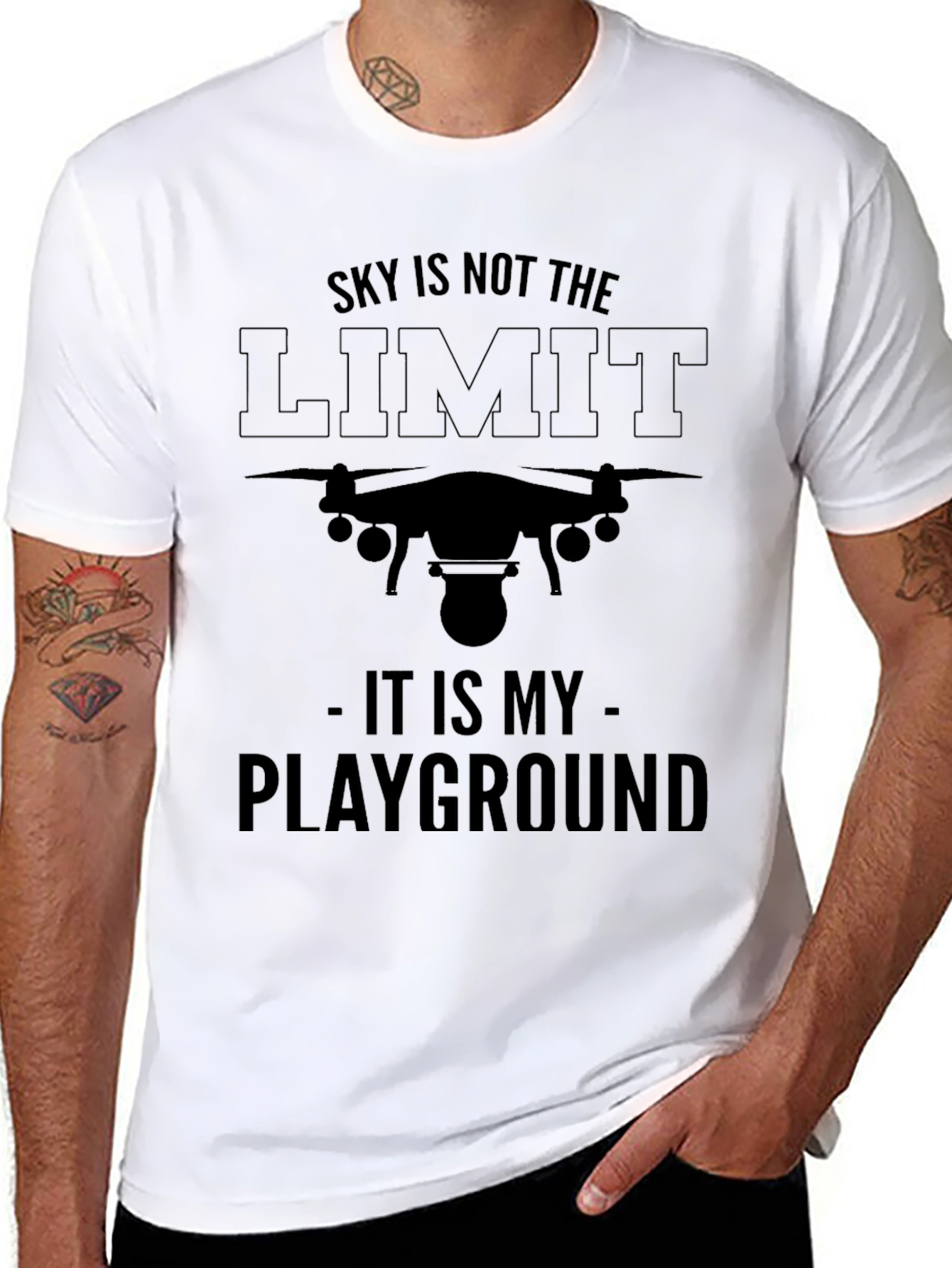 Drone Pilot T-Shirt - Sky is Not the Limit