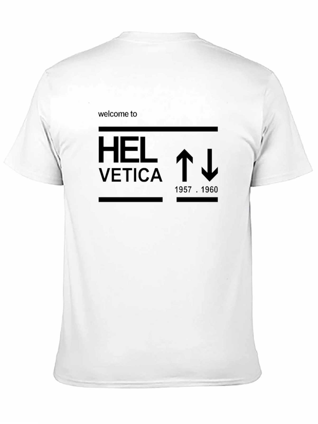 Helvetica Graphic Tee - Iconic Font Design