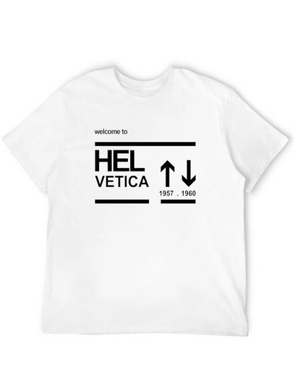 Helvetica Graphic Tee - Iconic Font Design