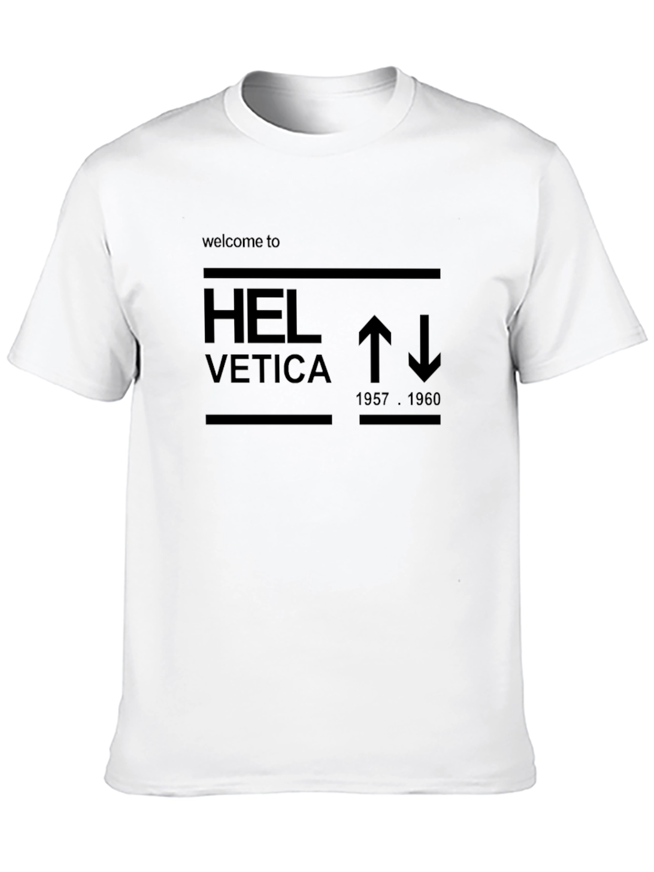 Helvetica Graphic Tee - Iconic Font Design