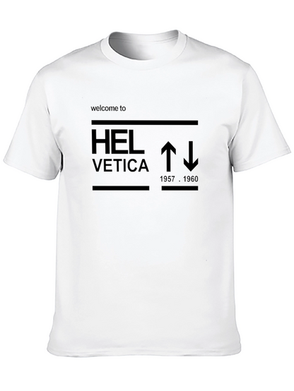 Helvetica Graphic Tee - Iconic Font Design