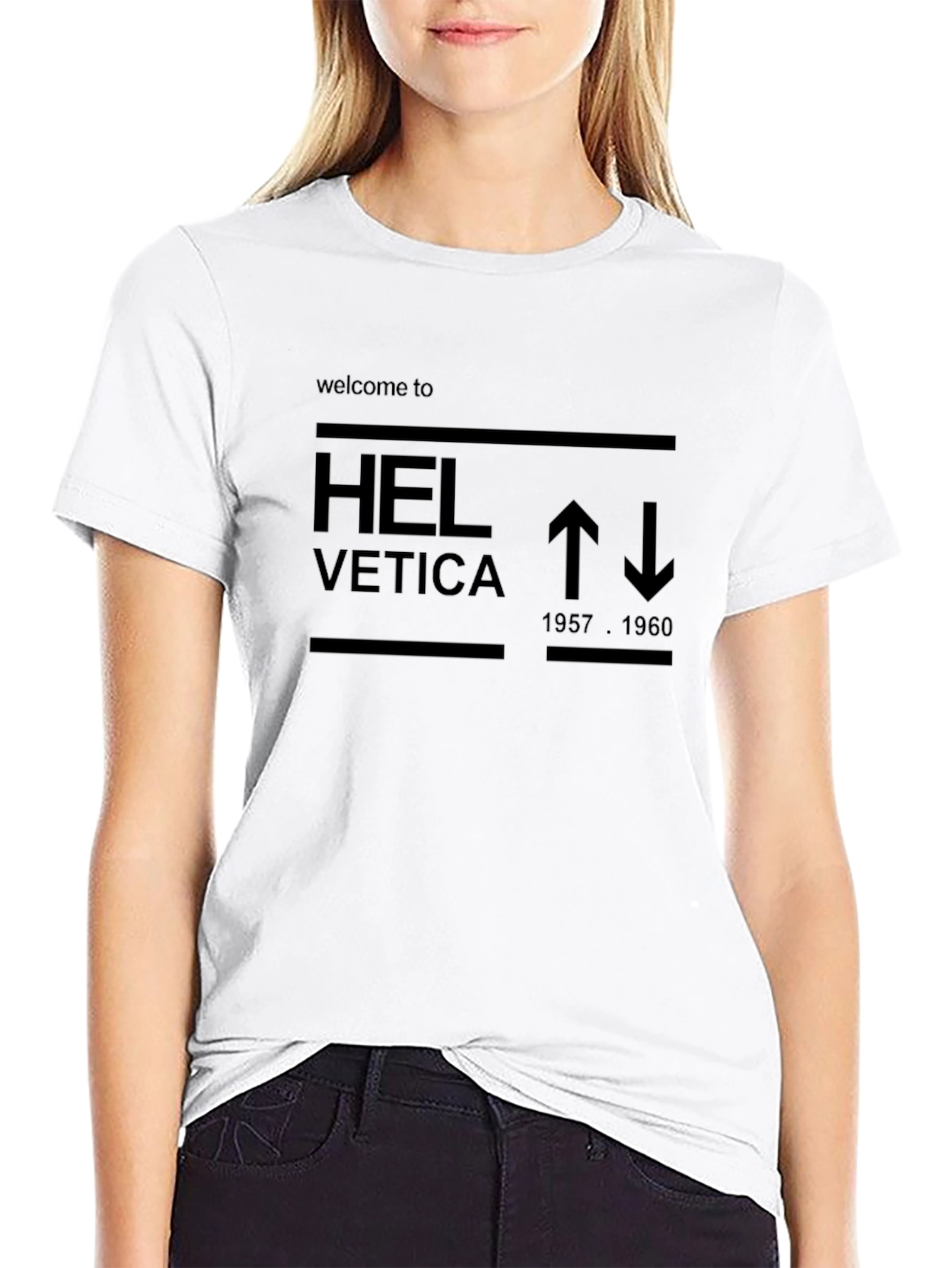 Helvetica Graphic Tee - Iconic Font Design
