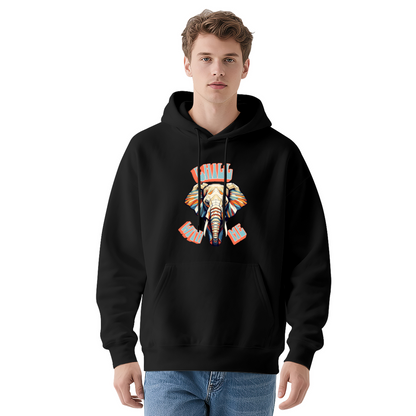 Geometric Elephant Chill With Me Hoodie