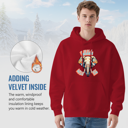 Geometric Elephant Chill With Me Hoodie