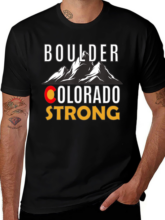 Boulder Colorado Strong Graphic Tee