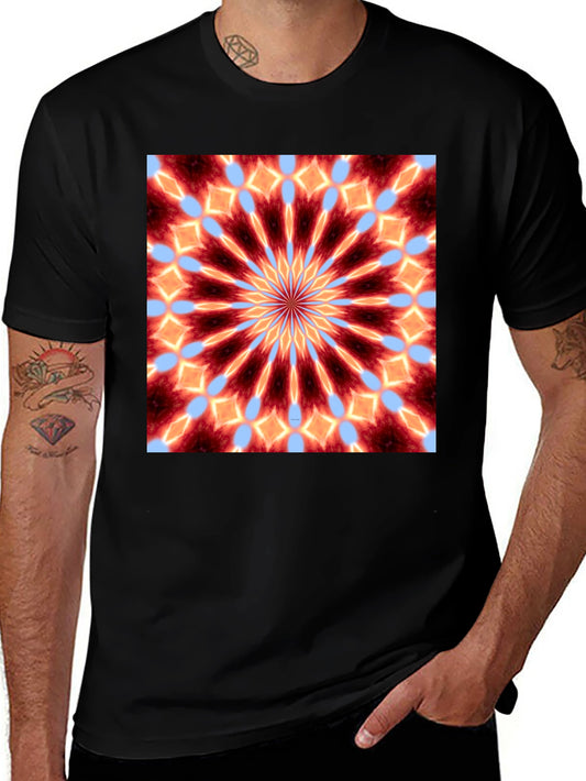 Kaleidoscope Mandala Graphic Tee - Unique Art Shirt