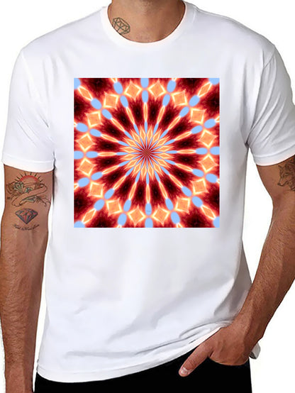 Kaleidoscope Mandala Graphic Tee - Unique Art Shirt