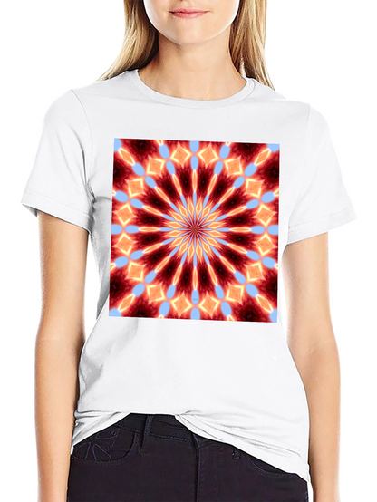Kaleidoscope Mandala Graphic Tee - Unique Art Shirt
