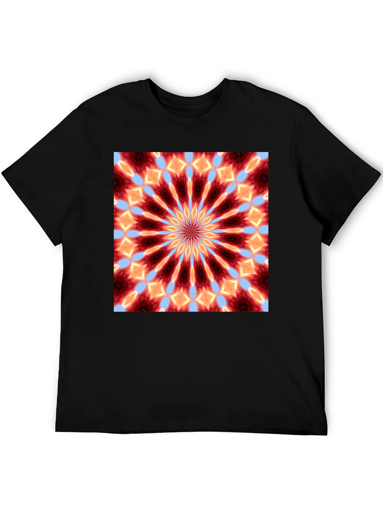 Kaleidoscope Mandala Graphic Tee - Unique Art Shirt