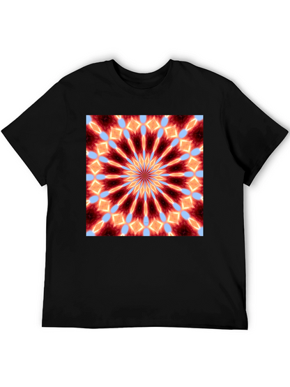 Kaleidoscope Mandala Graphic Tee - Unique Art Shirt