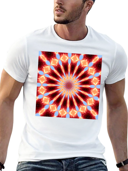 Kaleidoscope Mandala Graphic Tee - Unique Art Shirt