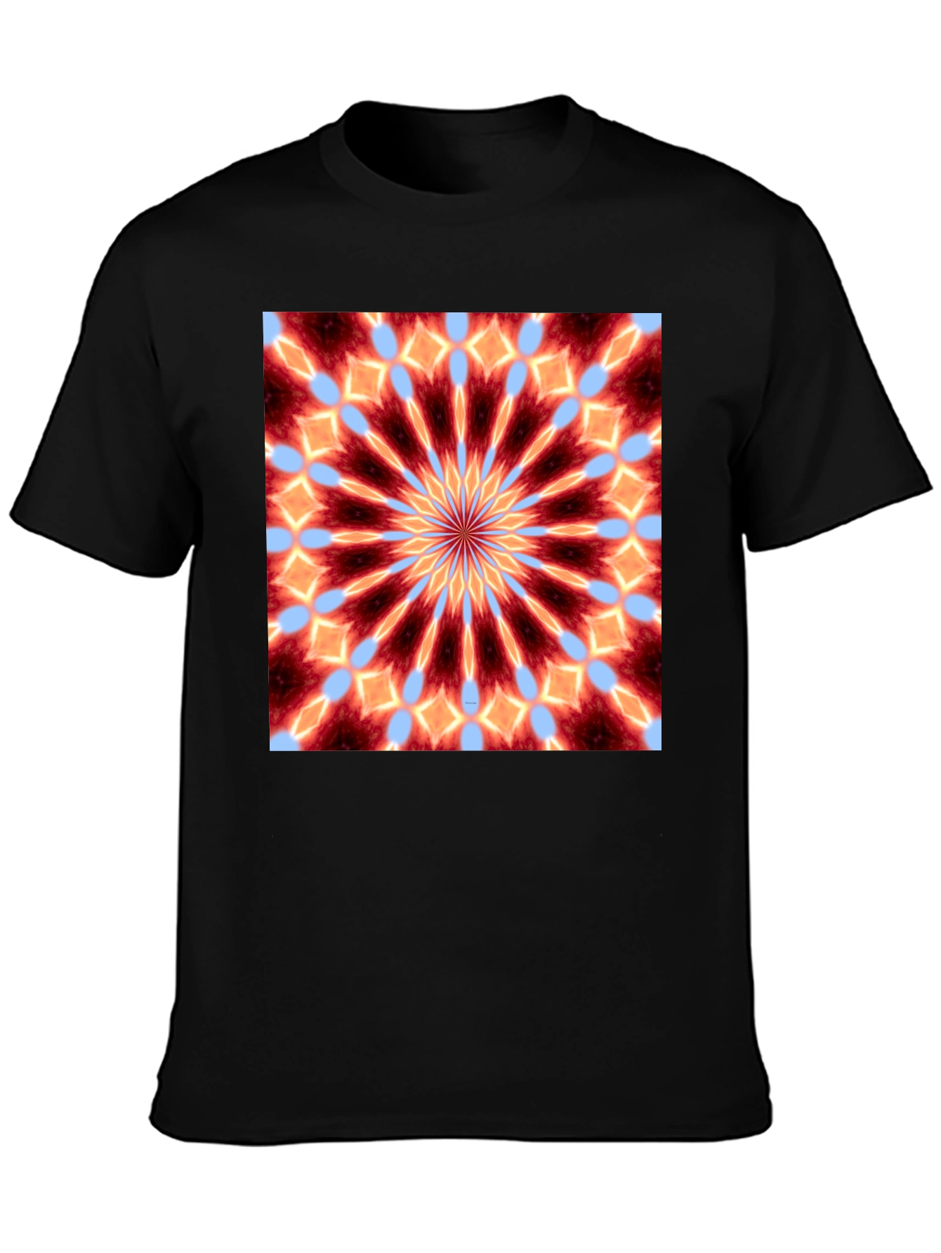 Kaleidoscope Mandala Graphic Tee - Unique Art Shirt