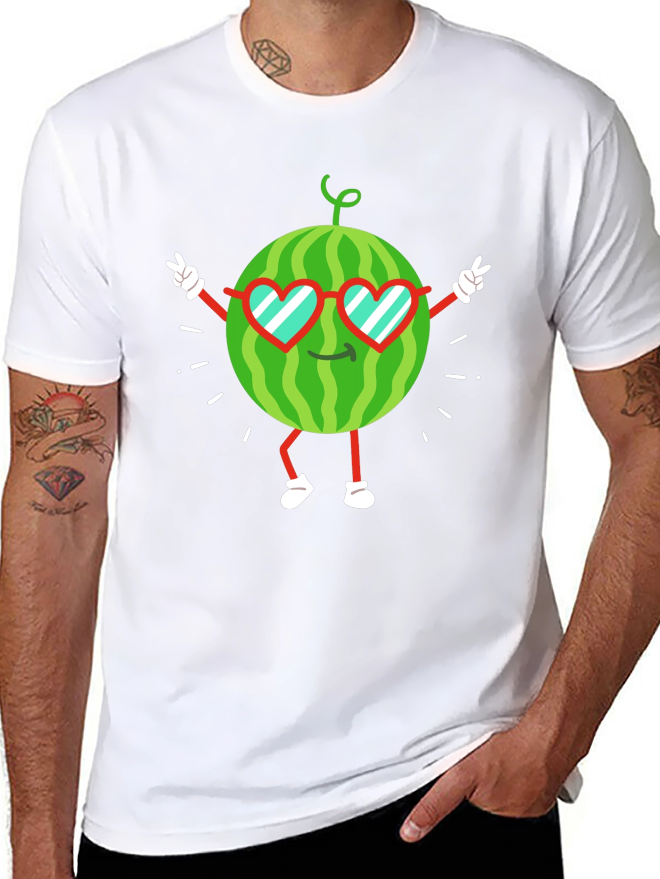 Cool Watermelon Graphic Tee - Fun Summer Shirt