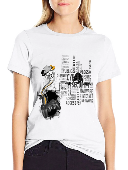Cyber Security Gamer T-Shirt - Hack the System!