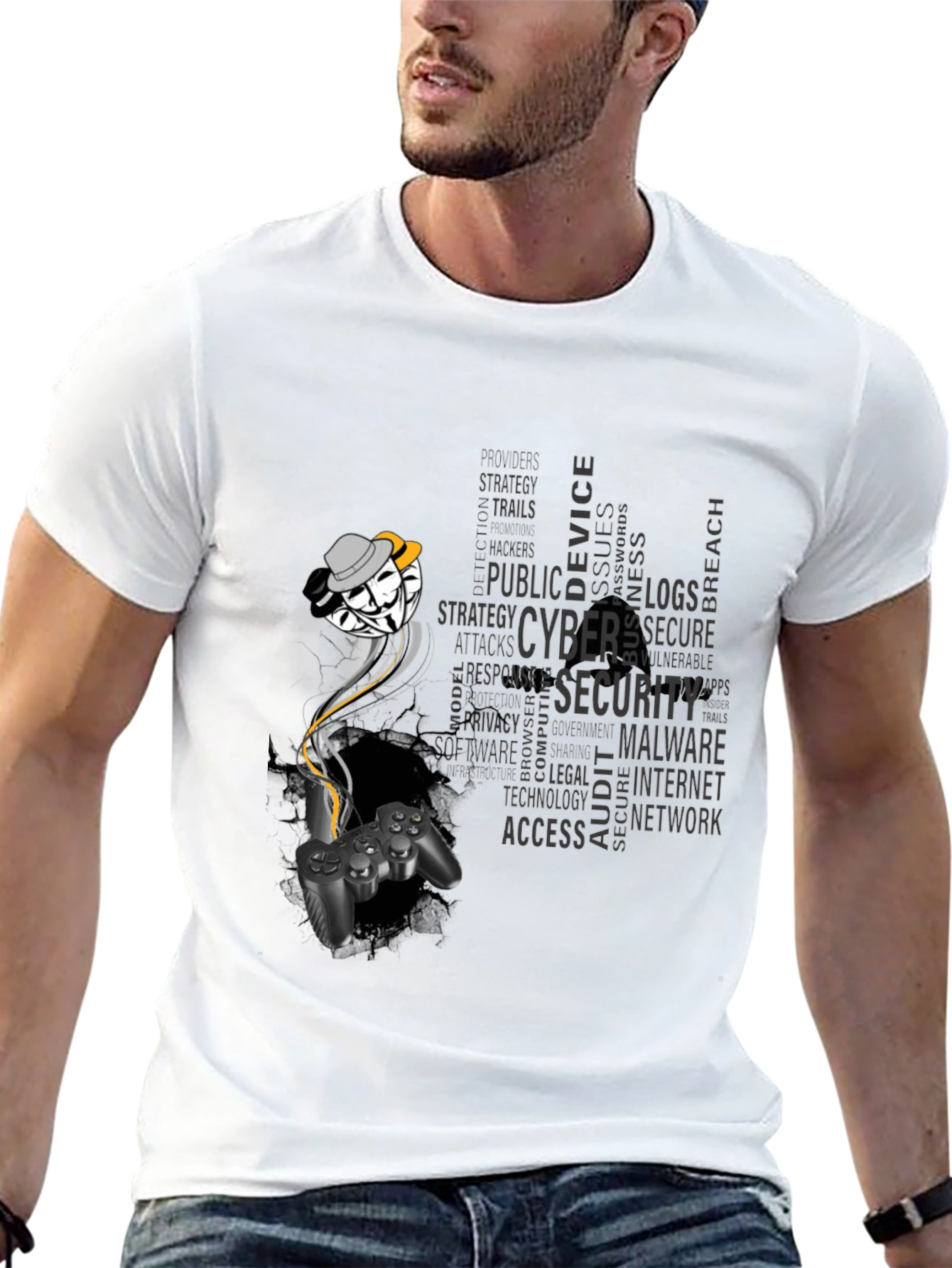 Cyber Security Gamer T-Shirt - Hack the System!