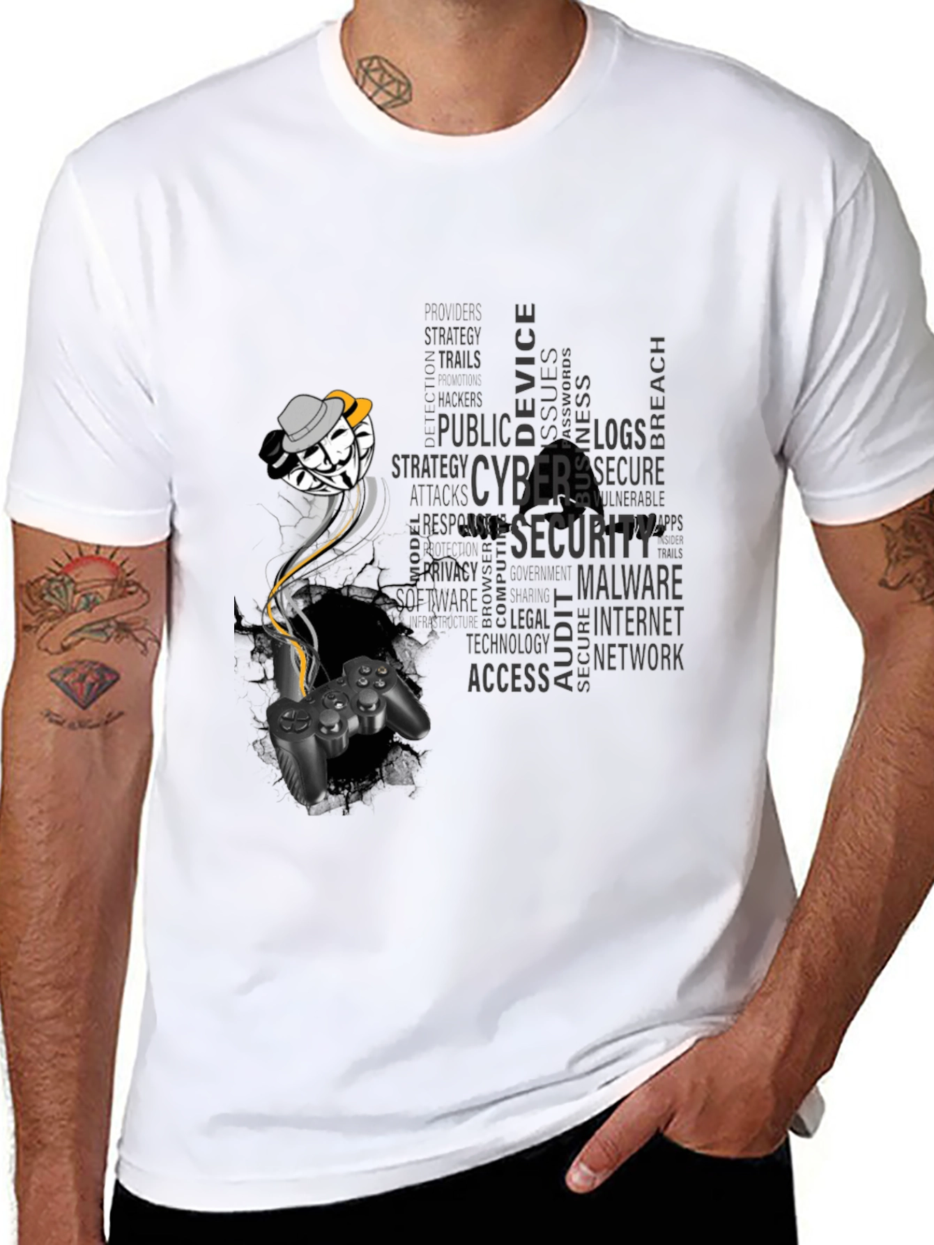 Cyber Security Gamer T-Shirt - Hack the System!