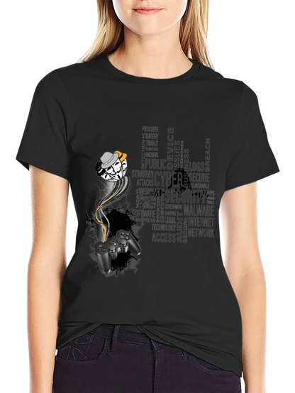 Cyber Security Gamer T-Shirt - Hack the System!