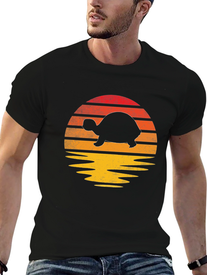 Turtle Sunset Graphic Tee - Relaxed Fit