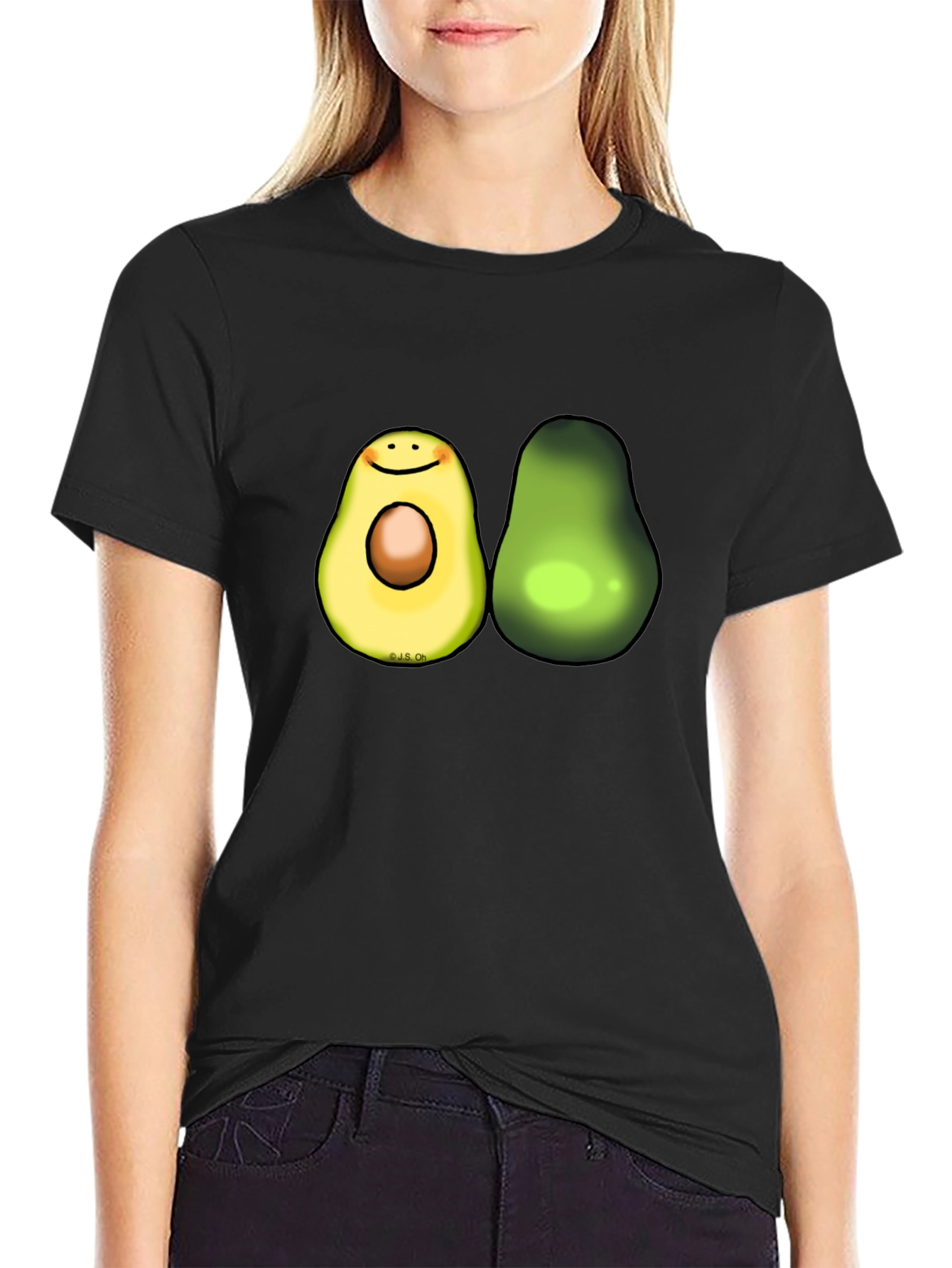 Avocado Graphic Tee - Trendy Fruit Lovers T-Shirt