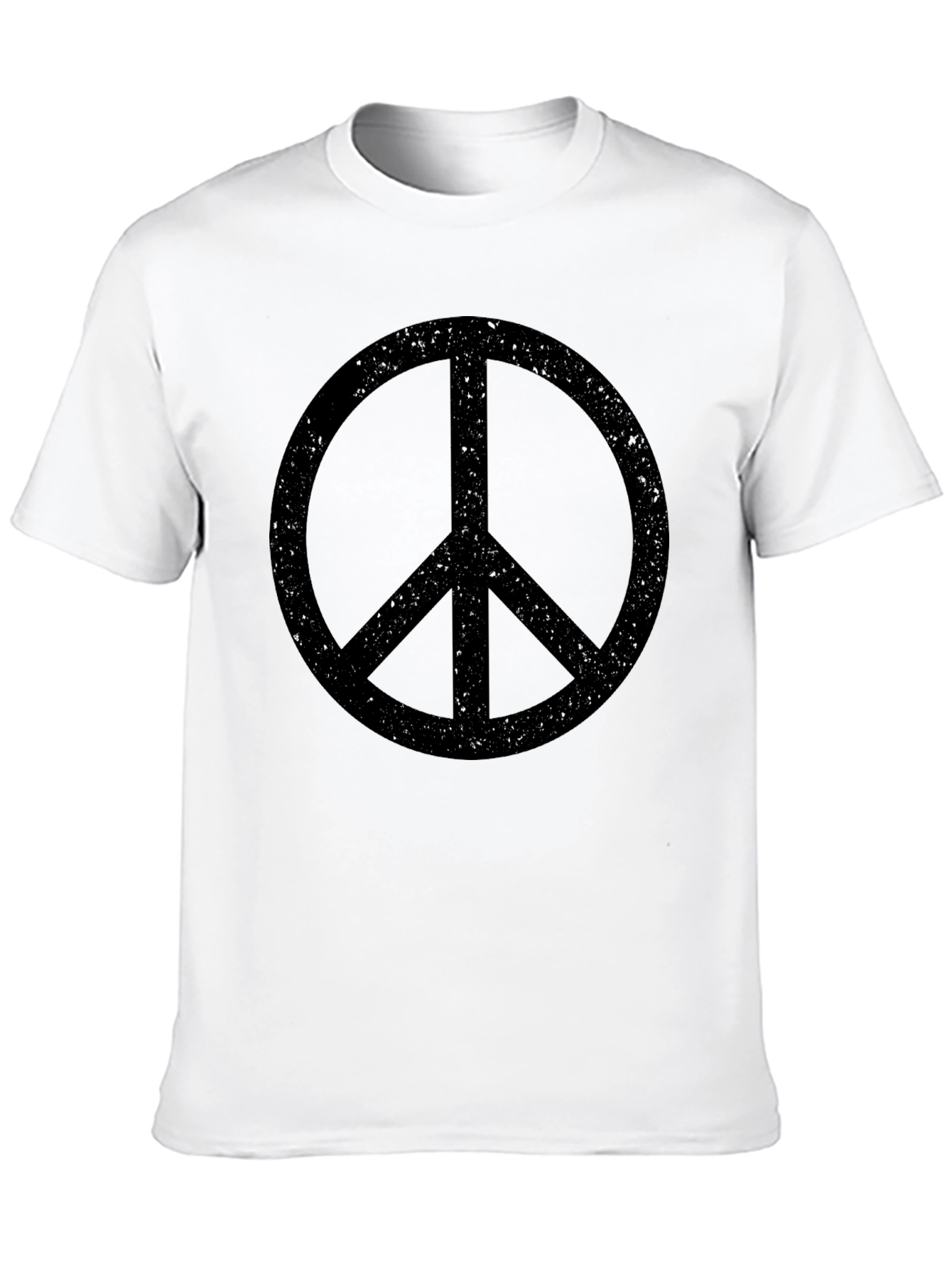 Retro Peace Sign T-Shirt - Black Graphic Tee