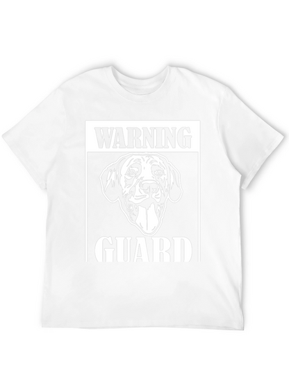 Warning Guard Dog Graphic T-Shirt