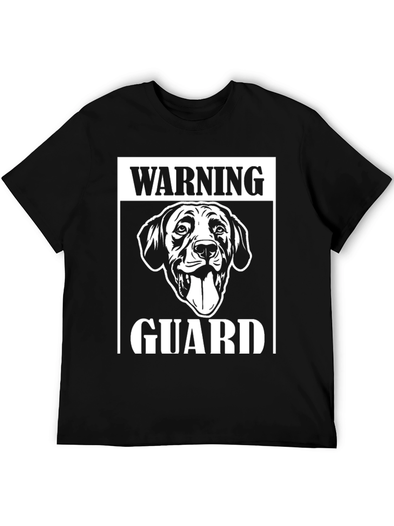 Warning Guard Dog Graphic T-Shirt