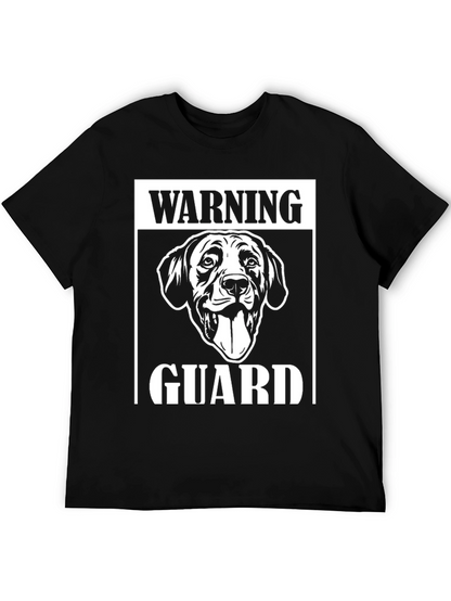 Warning Guard Dog Graphic T-Shirt