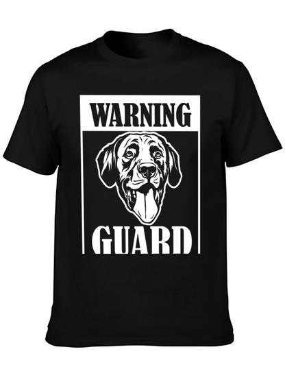 Warning Guard Dog Graphic T-Shirt