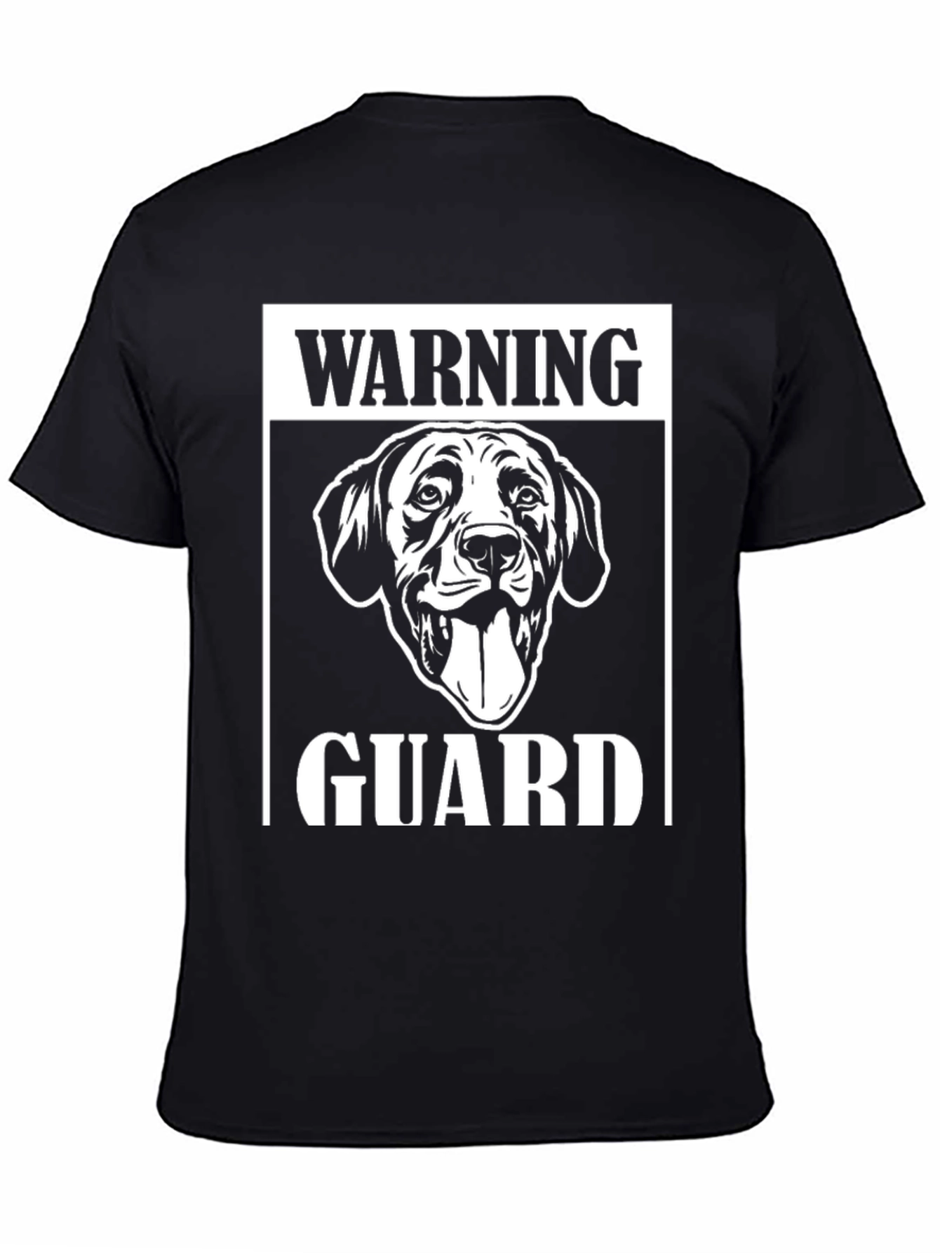 Warning Guard Dog Graphic T-Shirt