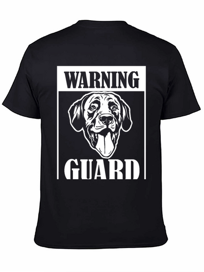 Warning Guard Dog Graphic T-Shirt