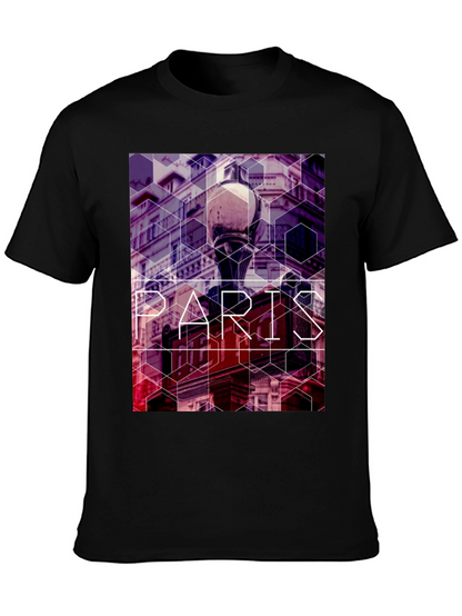Paris Graphic T-Shirt - Trendy Geometric Print