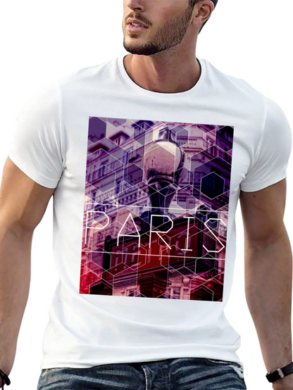Paris Graphic T-Shirt - Trendy Geometric Print