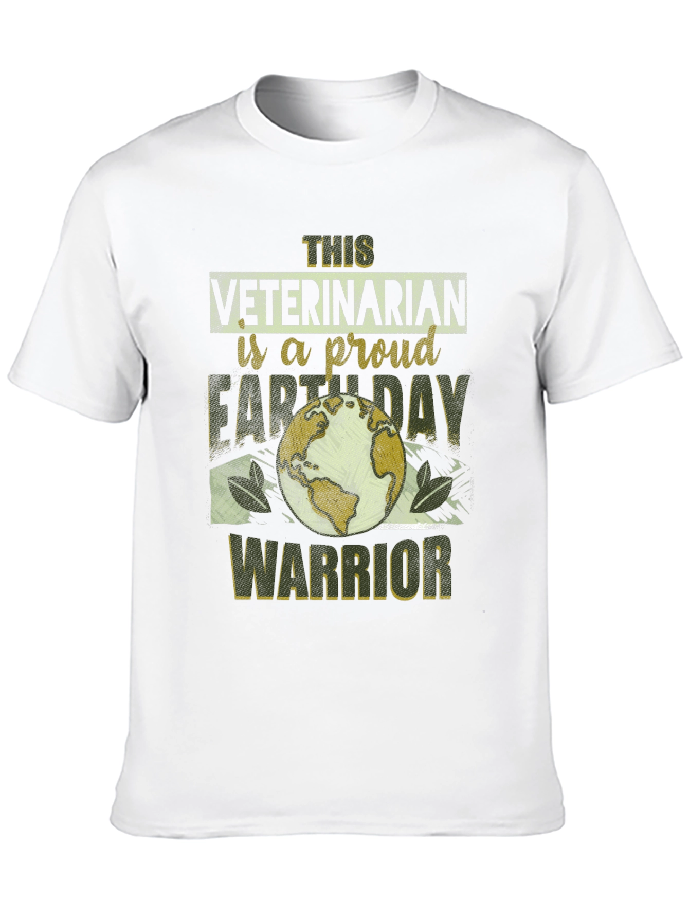 Veterinarian Earth Day Warrior T-Shirt