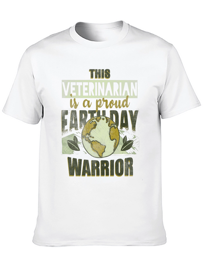 Veterinarian Earth Day Warrior T-Shirt