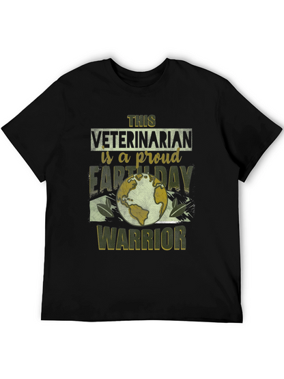 Veterinarian Earth Day Warrior T-Shirt