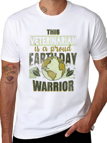 Veterinarian Earth Day Warrior T-Shirt
