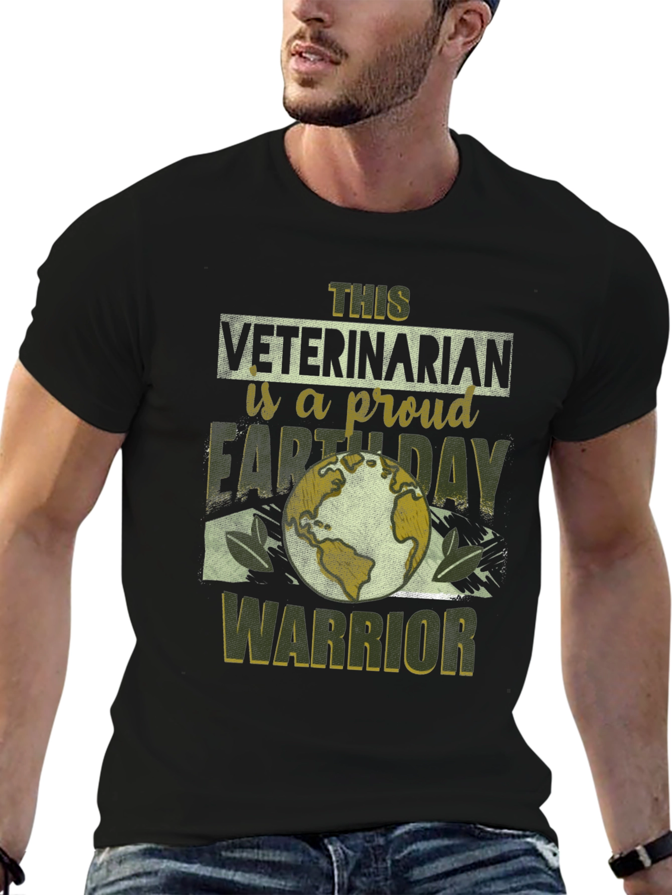 Veterinarian Earth Day Warrior T-Shirt