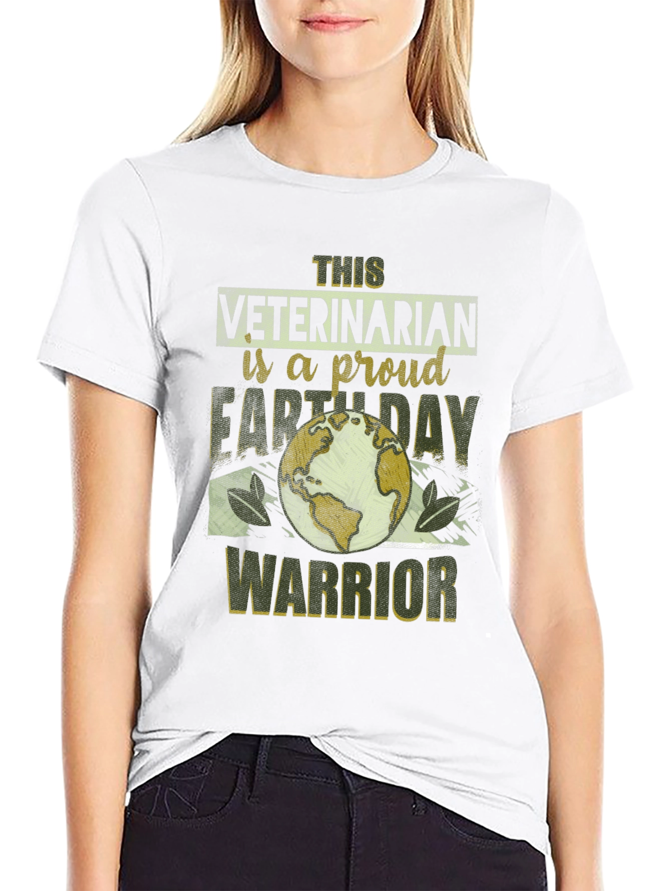 Veterinarian Earth Day Warrior T-Shirt