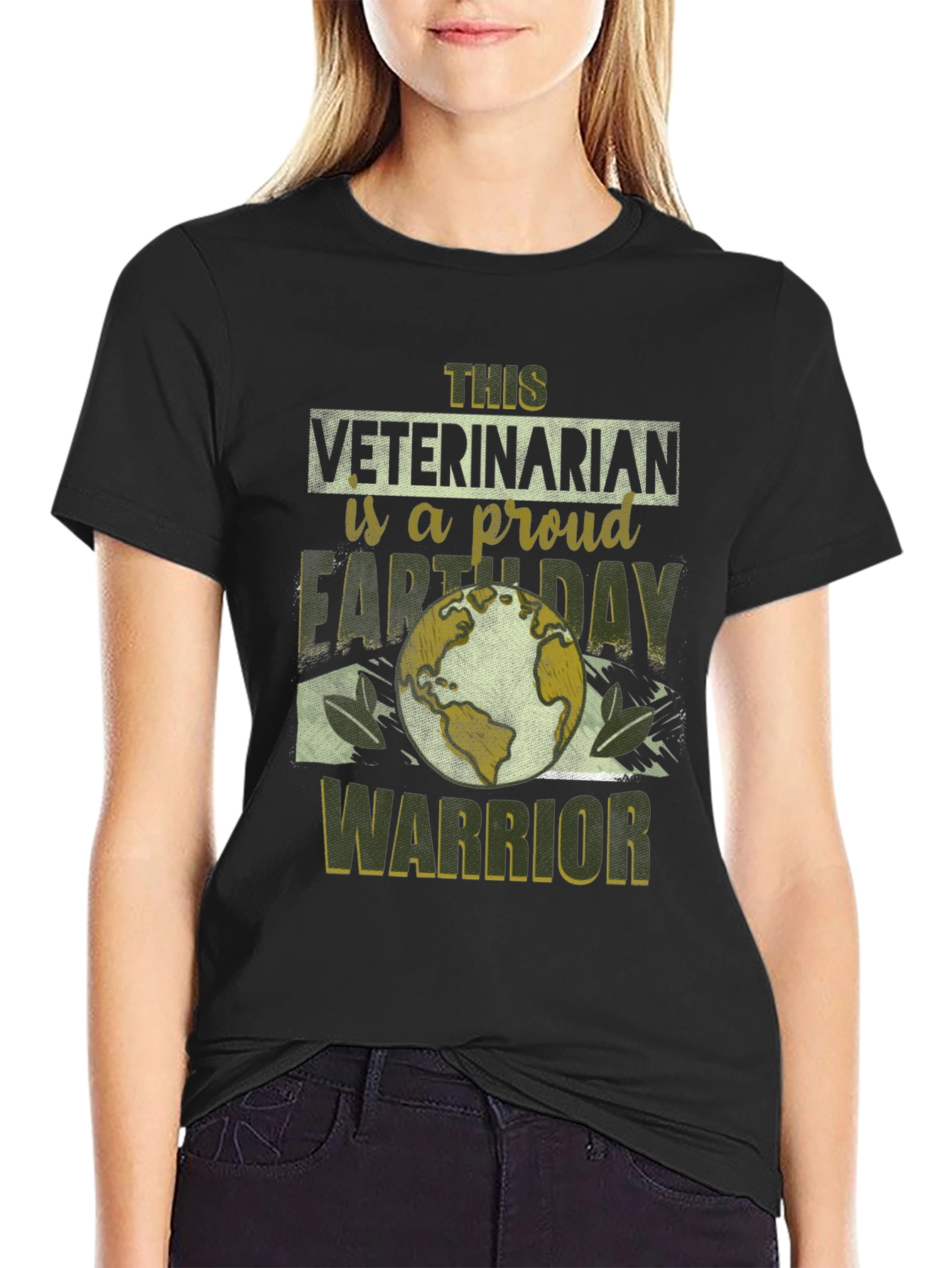 Veterinarian Earth Day Warrior T-Shirt