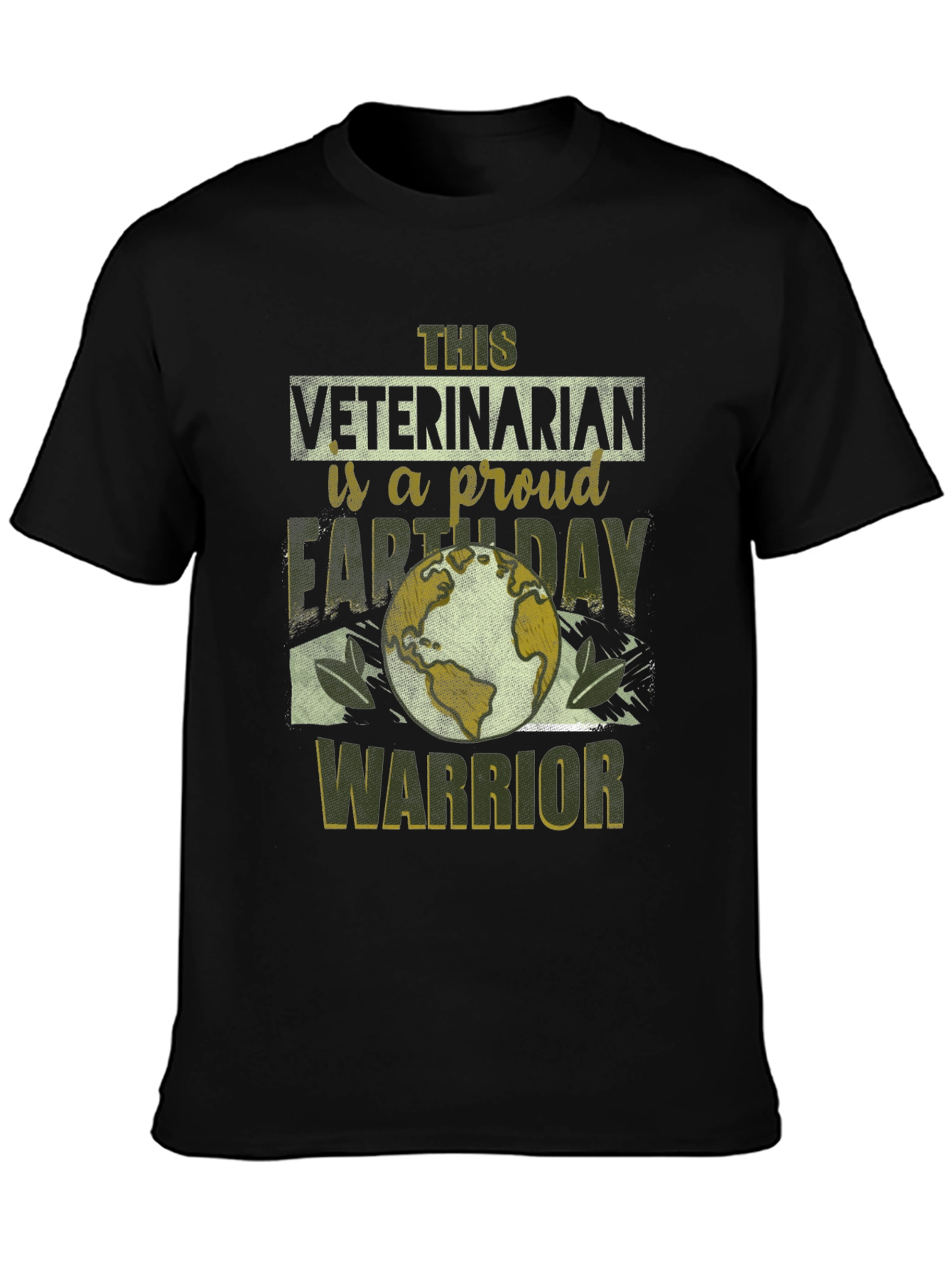 Veterinarian Earth Day Warrior T-Shirt