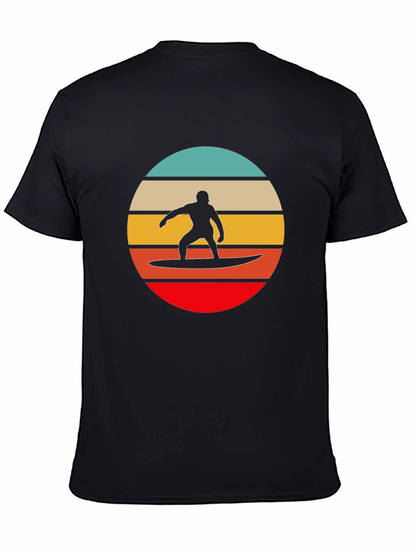 Retro Surfer Silhouette Graphic Tee