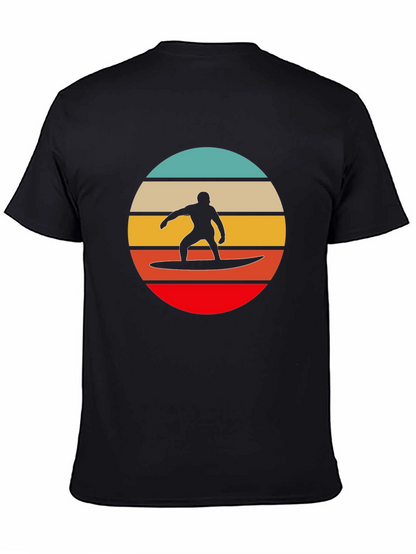 Retro Surfer Silhouette Graphic Tee